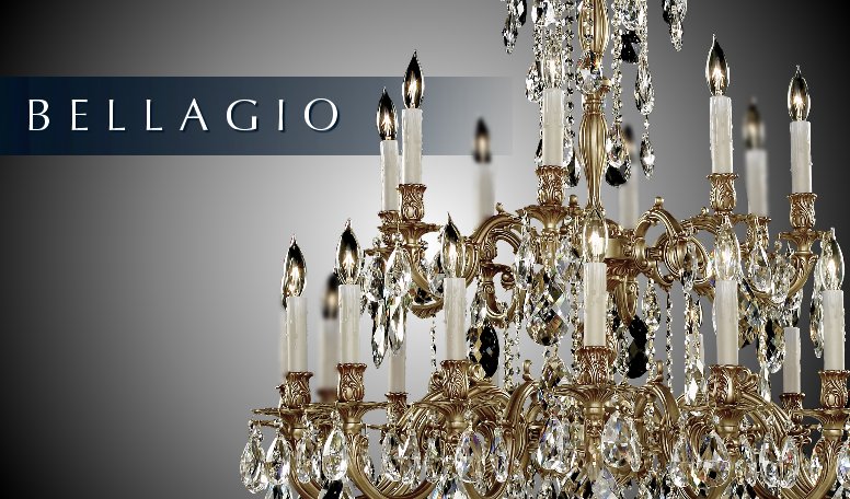 Elise Collection 18 Light Extra Large Brass & Crystal Chandelier