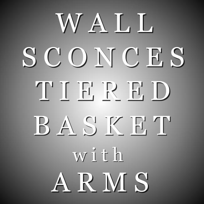 W Sconce-Tiered w-Arms