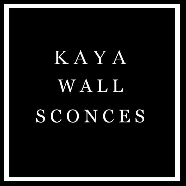 KAYA WALL SCONCES