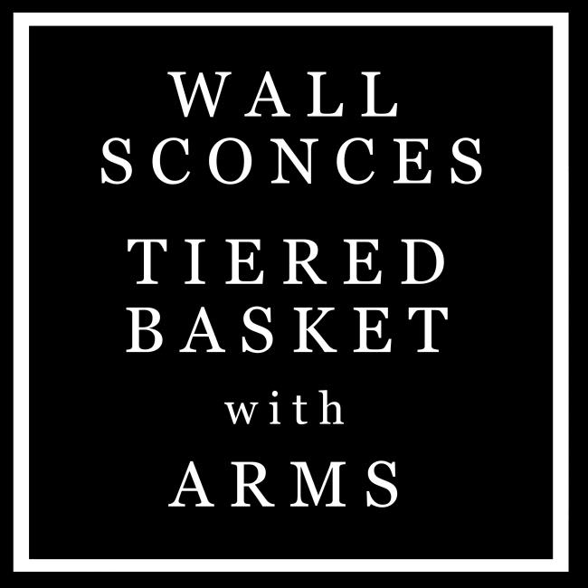 W Sconce-Tiered w-Arms